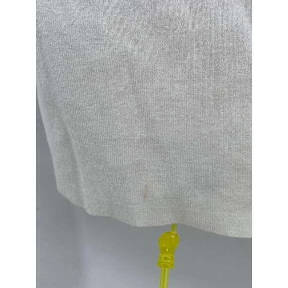 SUNDAY BEST Women's White Faux-Fur Button-Up Cropped Sweater Top SZ 2XS - Picture 11 of 12